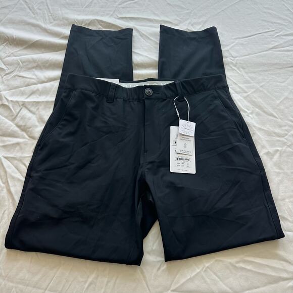 7Diamonds Black, Zuma, UV Protected, Chino Golf Pants NWT- 32x32 - Picture 1 of 11